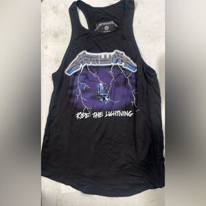 NWOT Metallica "Ride the Lightning" Black Graphic Tank Top